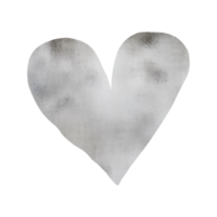 Silver Metallic Heart png