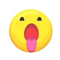 diseño de ilustración de emoticon de dibujos animados png