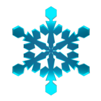 3D Thick Snowflake png