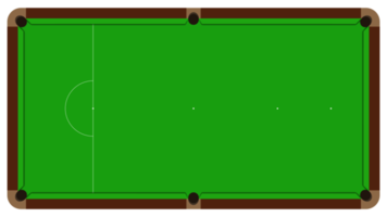 Snooker-Tisch Draufsicht png