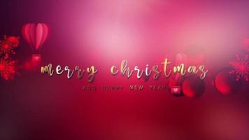 Animation gold text Merry qChristmas And Happy New Year video