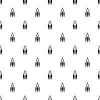 Aircraft rocket pattern, simple style vector