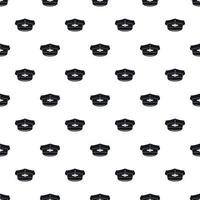 Cap taxi driver pattern, simple style vector