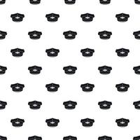 Cap taxi driver pattern, simple style vector