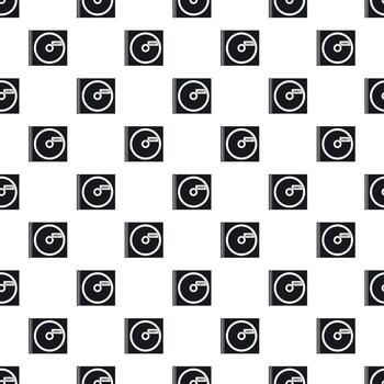 Disk with virus pattern, simple style vector