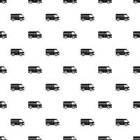 Minibus taxi pattern, simple style vector