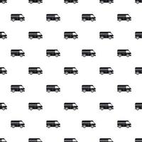 Minibus taxi pattern, simple style vector