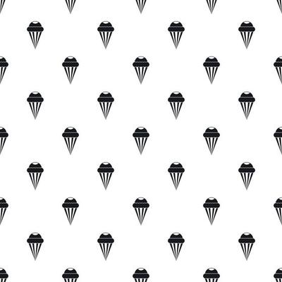 Ice cream cone with frosting pattern, simple style