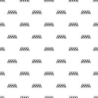 Checker taxi pattern, simple style vector