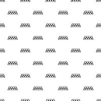 Checker taxi pattern, simple style vector