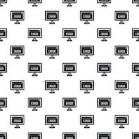 Monitor error pattern, simple style vector
