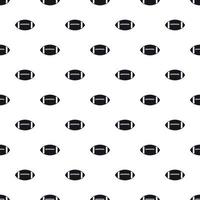 Rugby ball pattern, simple style vector