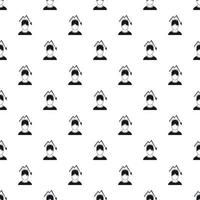 Male avatar and arrow down pattern, simple style vector