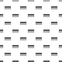 Bridge with iron supports pattern, simple style vector