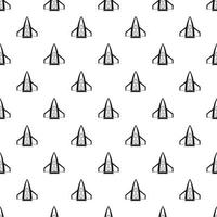 Space rocket for fly pattern, simple style vector