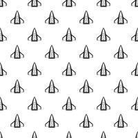 Space rocket for fly pattern, simple style vector