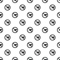 Prohibition sign mouse pattern, simple style vector
