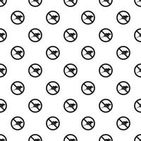 Prohibition sign mouse pattern, simple style vector