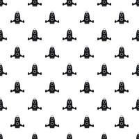 Rocket flies pattern, simple style vector