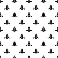 Rocket flies pattern, simple style vector