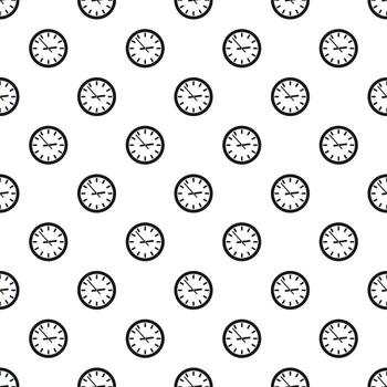 patrón de reloj de pared, estilo simple vector