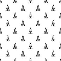 Ballistic rocket pattern, simple style vector