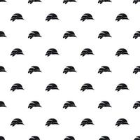 Construction helmet pattern, simple style vector