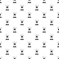 Male avatar and lightning pattern, simple style vector