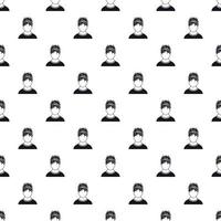 Male avatar and stress pattern, simple style vector