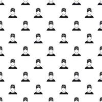 Male avatar and stress pattern, simple style vector