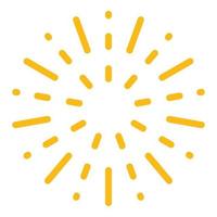 Firework cracker icon color outline vector