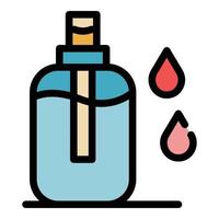 Liquid antiseptic icon color outline vector