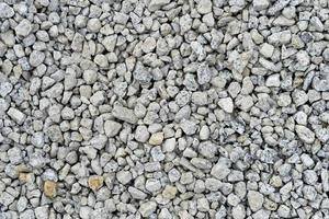 Above view of gravel for construction. for background and textured. photo