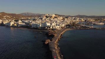 naxos koor antenne visie, cycladen eiland in Egeïsch zee, Griekenland video