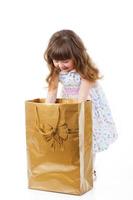 little girl shopping photo