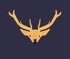 Deer design logo vector. Deer illustration, vector illustration