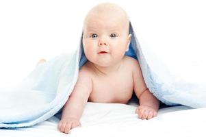 bebe niña soy una toalla foto