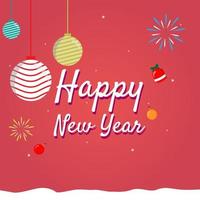 Happy new year 2023 with element background vector