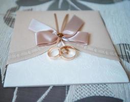 beautiful wedding invitation photo