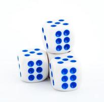 Dice on white photo