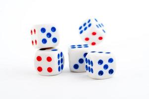 Dice on white photo