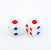 Dice on white photo