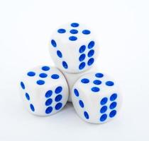 Dice on white photo