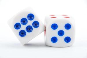 Dice on white photo