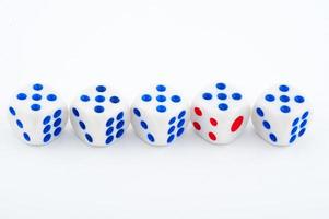 Dice on white photo