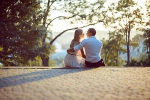 young romantic couple photo