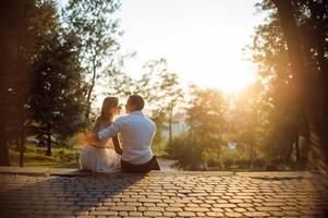 Portrait of love couple photo