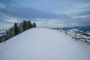 Carpathian winter mountains photo