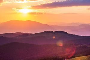 Colorful summer landscape photo