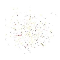 Colorful confetti isolated. Festive vector background